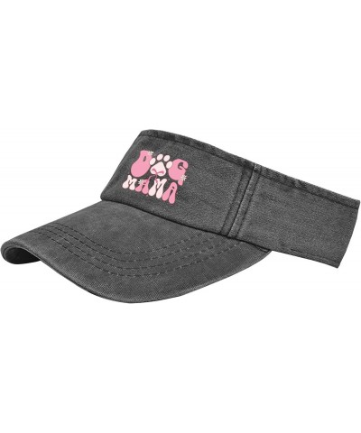 Dog Mama Caps Sun Visors for Teens Golf Caps Cool Sun Visor Hat, One Size-Medium, Allblack $10.59 Visors