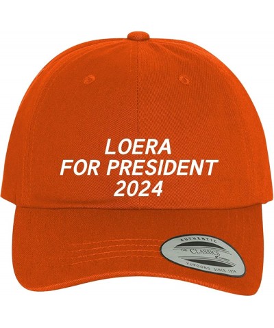 Loera for President 2024 - Comfortable Dad Hat Baseball Cap Orange $15.97 Baseball Caps