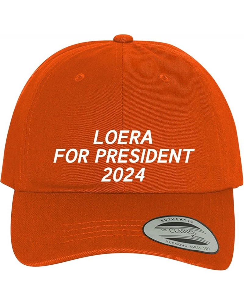 Loera for President 2024 - Comfortable Dad Hat Baseball Cap Orange $15.97 Baseball Caps