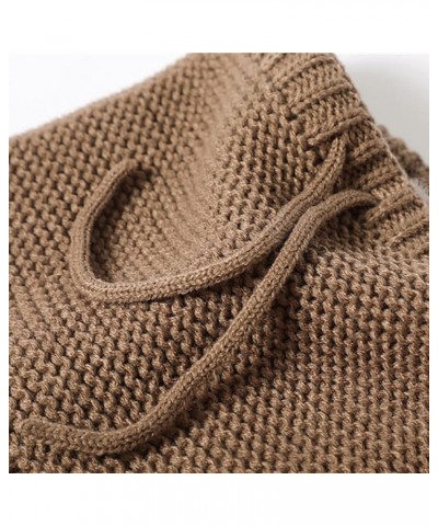 Knitted Neck Gaiters, Solid Color Soft Warm Neck Cover Adjustable Winter Knit Scarf for Women Men Blue $8.66 Scarves