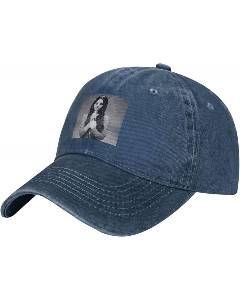 Cowboy Hat Baseball Cap Vintage Washed Unisex Adjustable Hat Black Navy Blue $11.43 Cowboy Hats