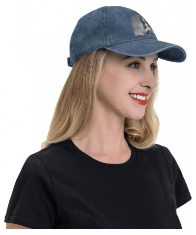 Cowboy Hat Baseball Cap Vintage Washed Unisex Adjustable Hat Black Navy Blue $11.43 Cowboy Hats