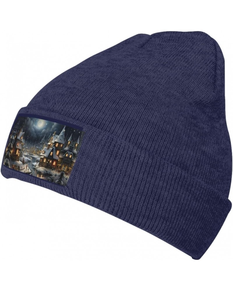 Christmas Fashionable Adult Knitted Wool Hat,Unisex Brimless Cap,Ideal for Casual Wear $14.33 Skullies & Beanies