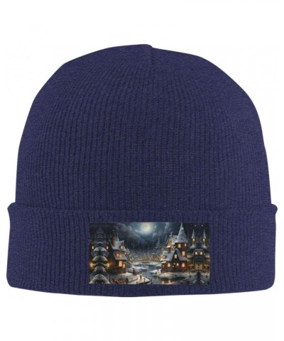 Christmas Fashionable Adult Knitted Wool Hat,Unisex Brimless Cap,Ideal for Casual Wear $14.33 Skullies & Beanies