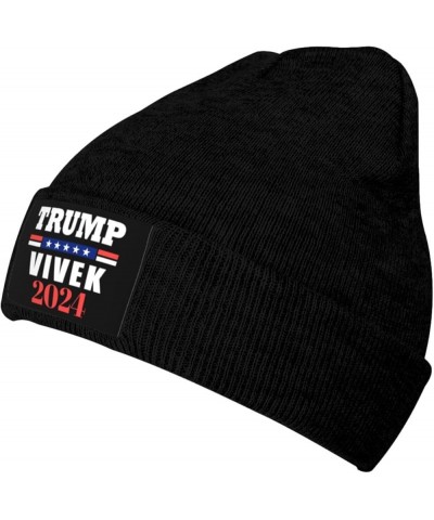 Beanie,Trump Vivek Ramaswamy for President 2024 Beanie Hat Men Knit Hat Women Slouchy Skull Cap Hedging Hat Black Black $10.5...