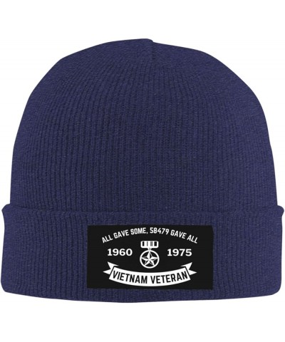 Vietnam Veteran All Gave Some 58479 Gave All Thank You Veterans Day 1960-1975 Knit Hat Warm Winter Hat Beanie Navy Blue $10.5...