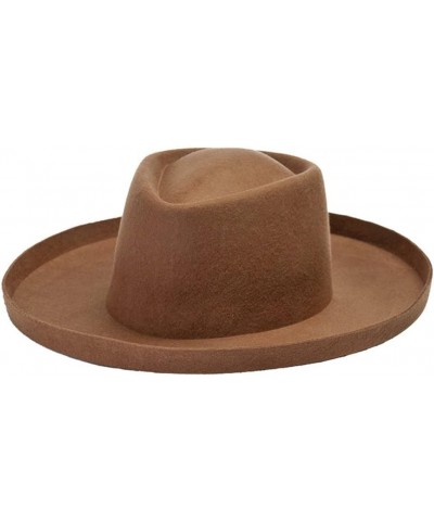 Felt Fedora Hat for Women Men Wool Panama Jazz Hat Formal Party Dress Hat 8.5CM Wide Brim Winter Cap 56-58CM Khaki9 $51.37 Fe...