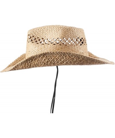 Straw Cowboy Hat Western Hats for Women Cowgirl Sun Beach Hat Summer Outback Shapeable Wide Brim Herbal $27.99 Cowboy Hats